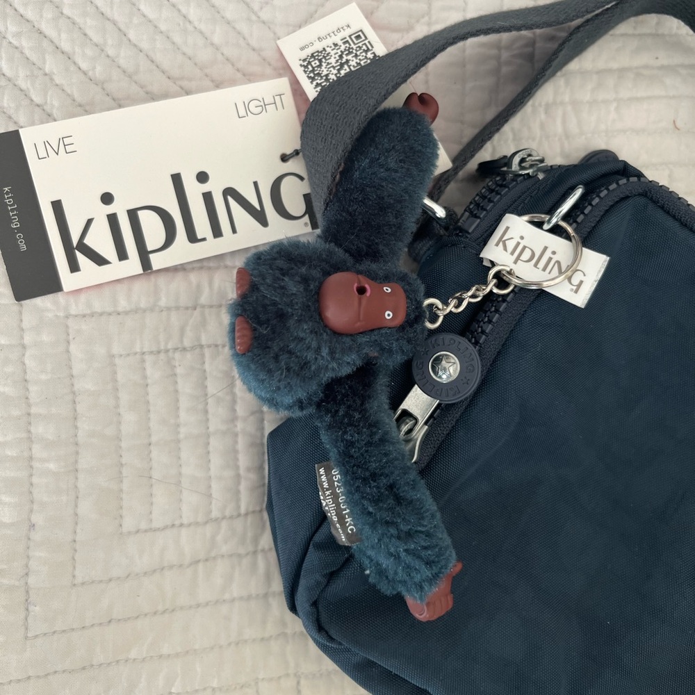 NWT Kipling silen bag crossbody True Blue - Picture 2 of 9